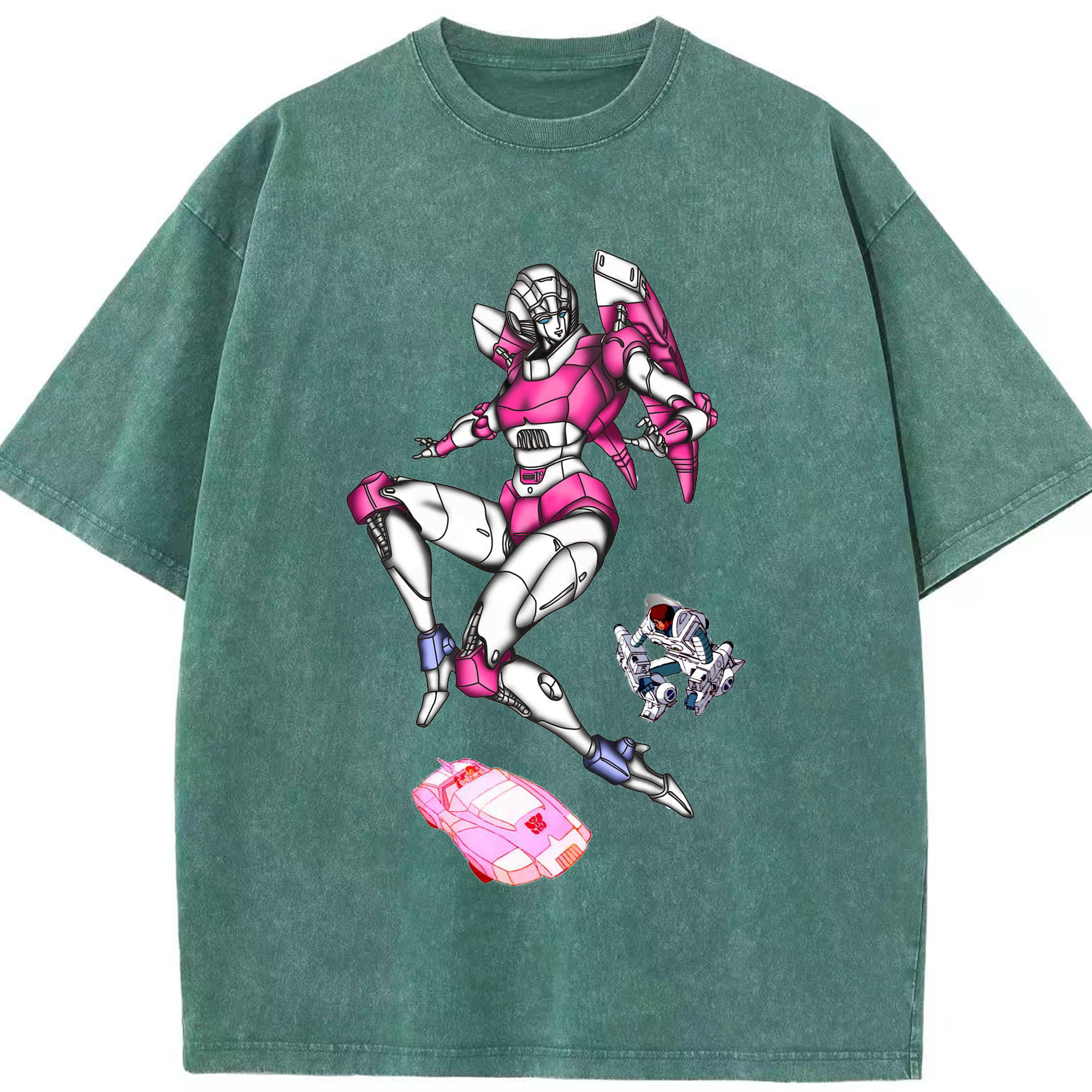 （画像用）  綿100% ヴィンテージ風 半袖Tシャツ（フロントプリント）